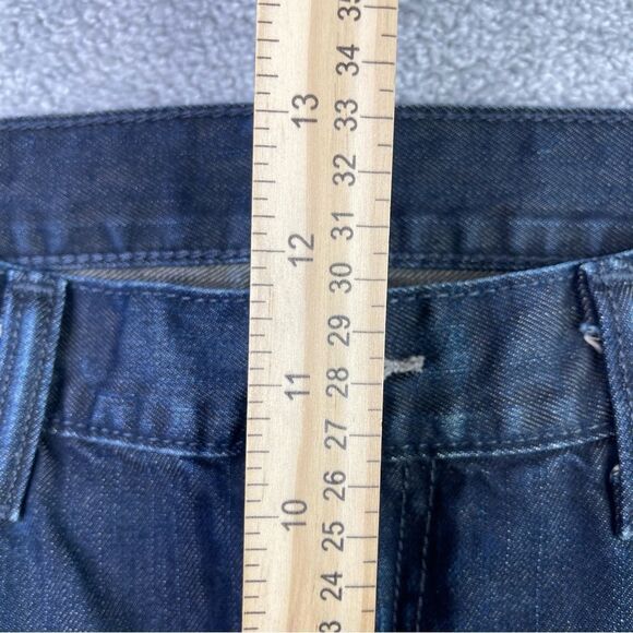 Levi's Jeans Men's 36X31 Blue 505 Straight Mid-Rise Dark Denim Pockets - Picture 10 of 13